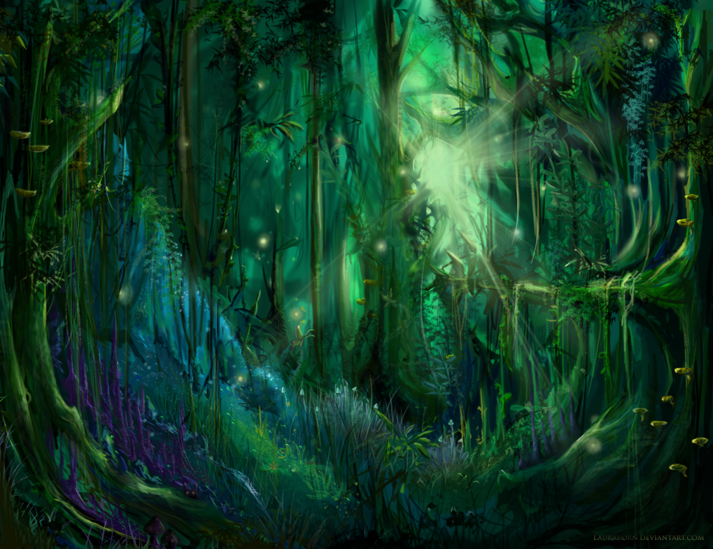 Enchanted Forest Lights by TheLadyLaura on DeviantArt