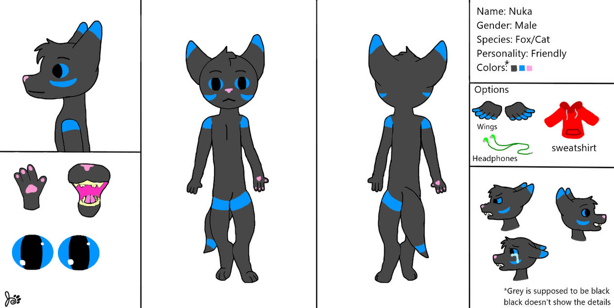 New ref of Nuka by harleydee123 on DeviantArt