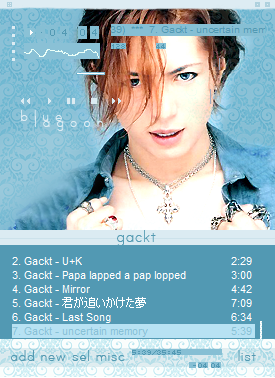 Gackt Winamp Skin Blue Lagoon By Rum And Ginger On Deviantart Gackt Winamp Skin Blue Lagoon By Rum And Ginger On Deviantart