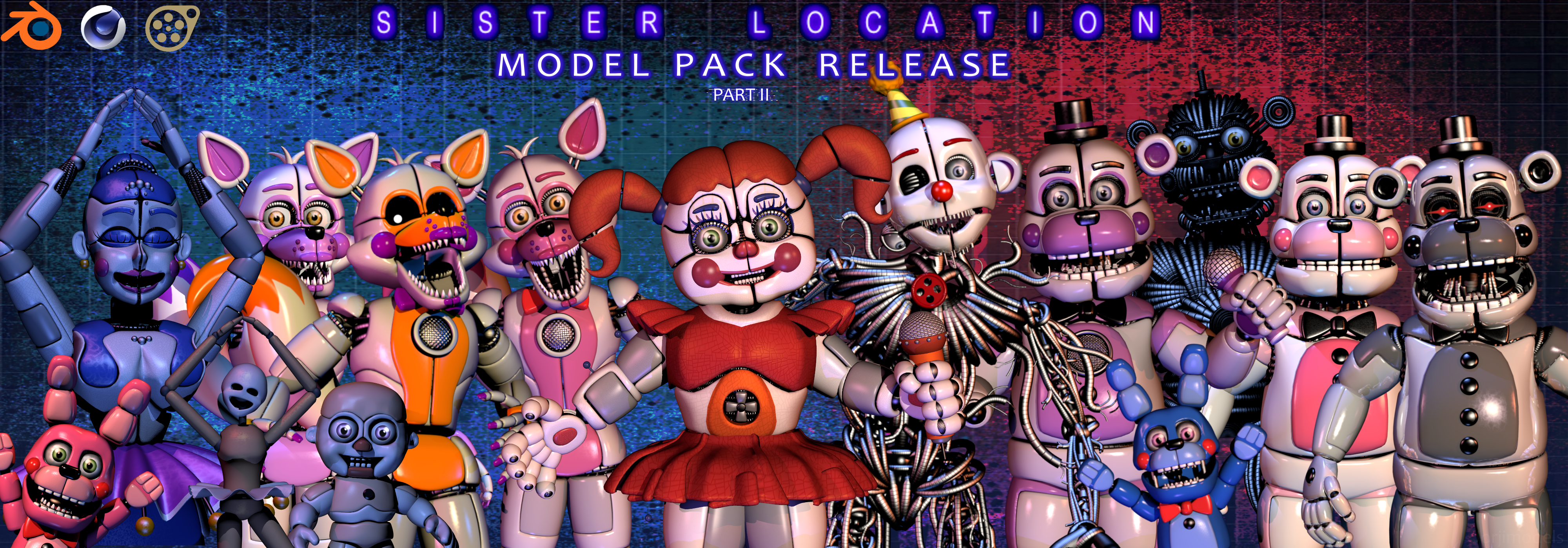 FNAF SL Pack - Character Poster by jorjimodels on DeviantArt