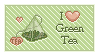 Stamp - I love Green Tea