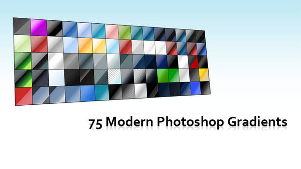 75 Modern Photoshop Gradients