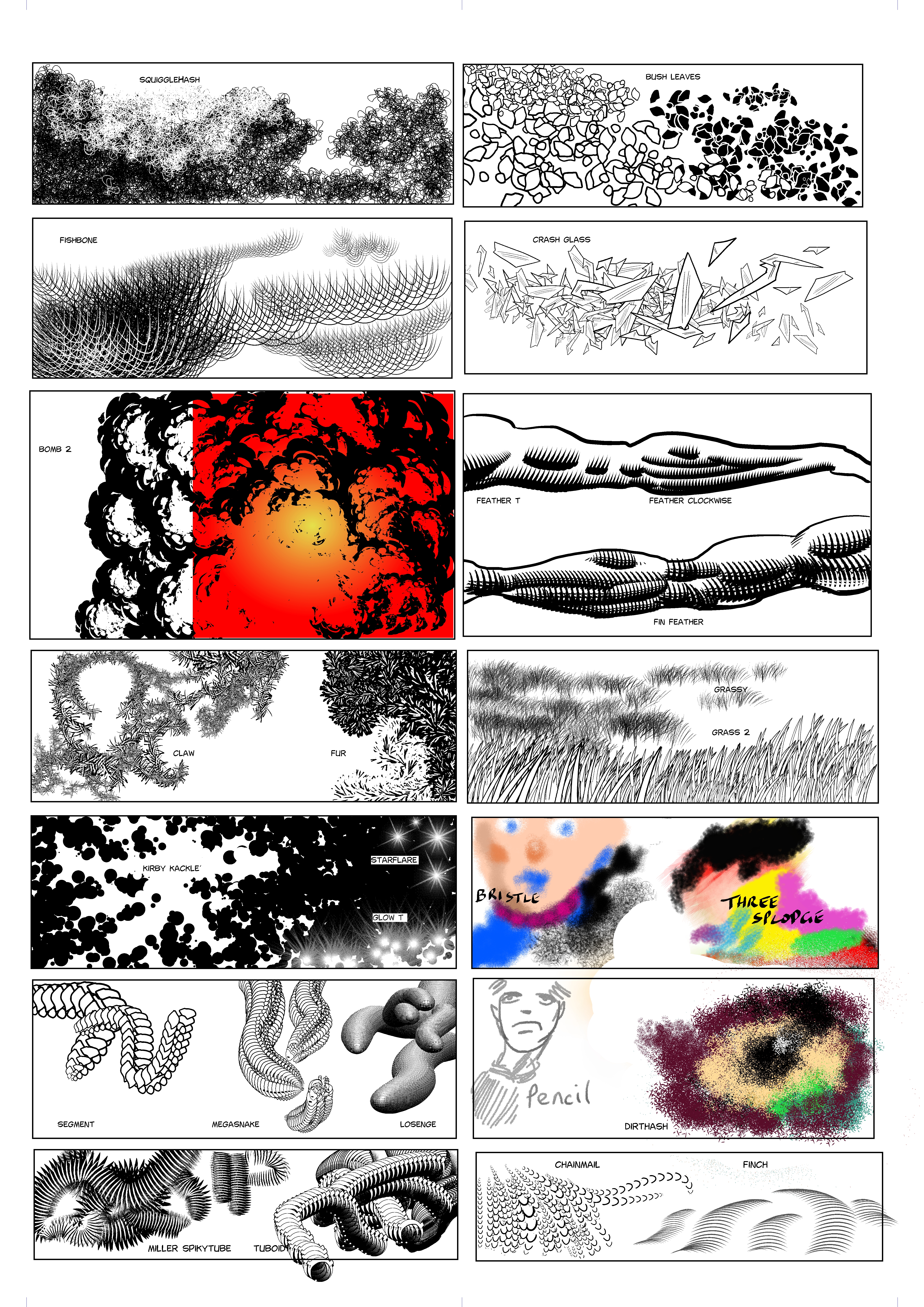 Manga Studio v4 Free Brushes