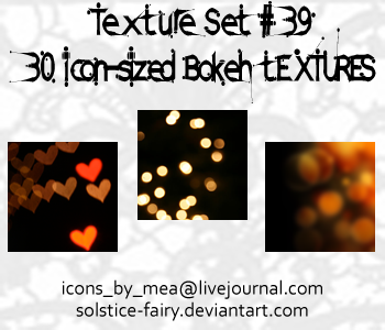 Texture Set 39 - Bokeh