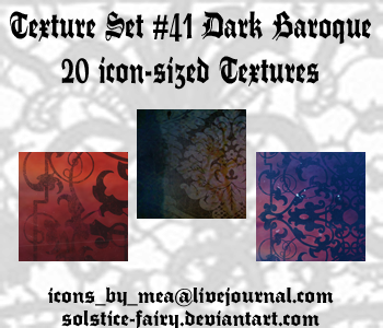 Texture Set 41 - Dark Baroque