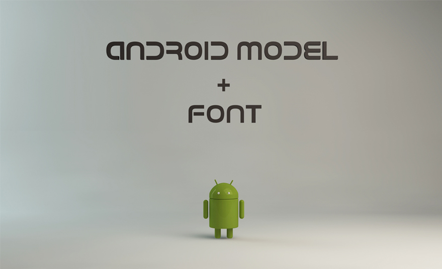 Google android model and font