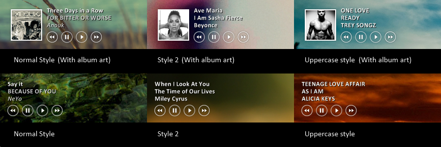 rainmeter youtube music player