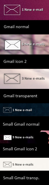 Gmail skin for Rainmeter