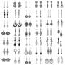 42 Pairs Earrings PS Brushes