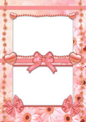 Pretty Peach Design Frame PSD