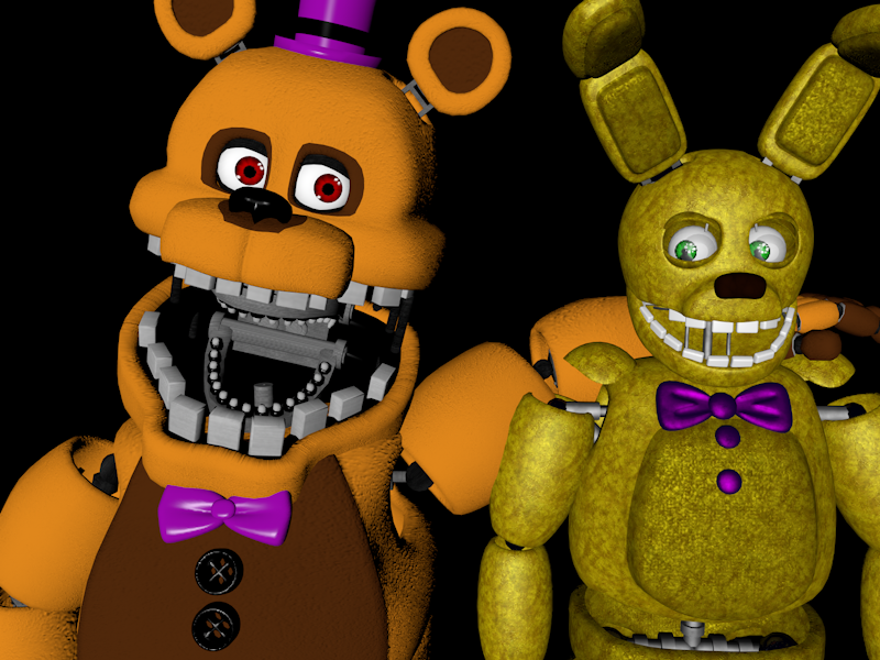 Fredbear Y Springbonnie by BastianDevianart on DeviantArt