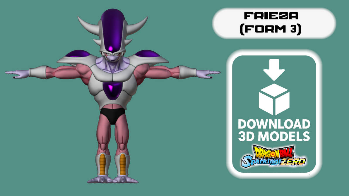 Sparking 0 3D Model - Frieza Z form 3 by TheFlockers on DeviantArt