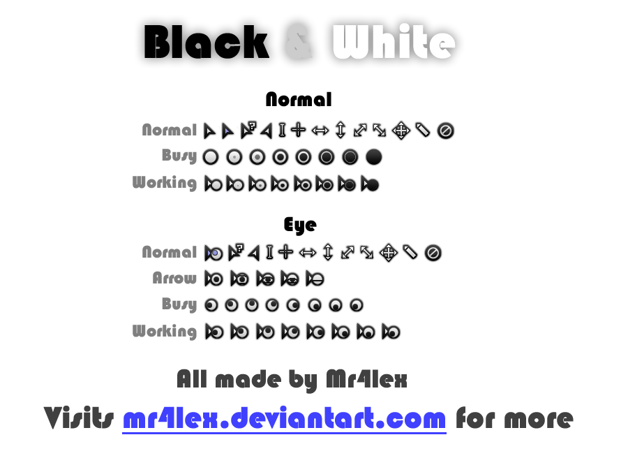 Black Arrow Cursor Pack by Atalor on DeviantArt