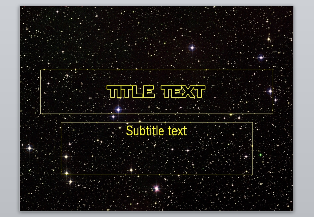 Star Wars Ppt Template Free