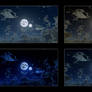 The Moon and Lunaria 1080p Wallpaper Pack