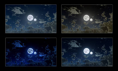 The Moon and Lunaria 1080p Wallpaper Pack