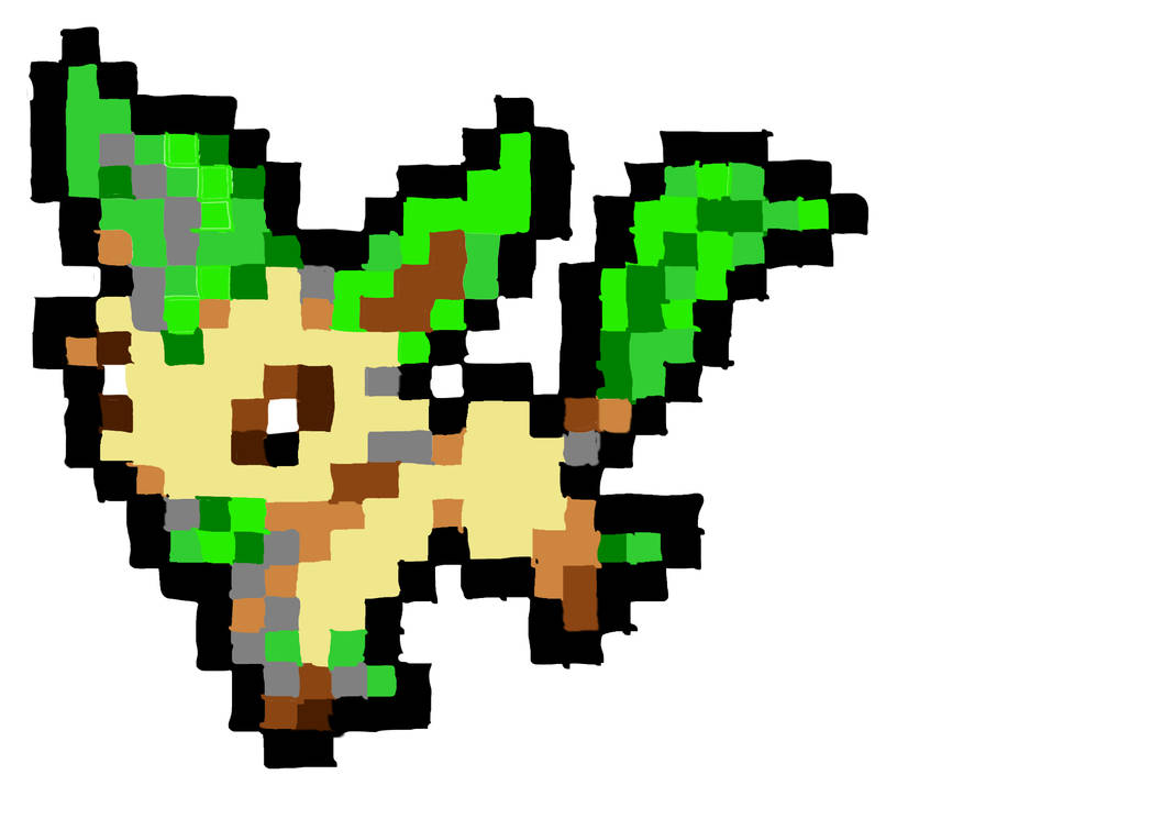 Leafeon Pixel Art by AgentBlazkowicz on DeviantArt
