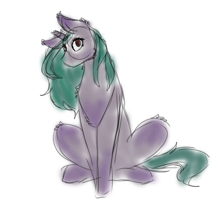 New MLP OC Sketch by Strawberry-Blue on DeviantArt