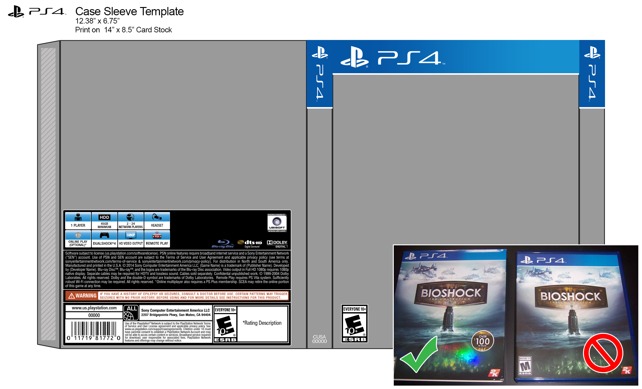 Ps4 Game Cover Template Ps4 Game Cover Template