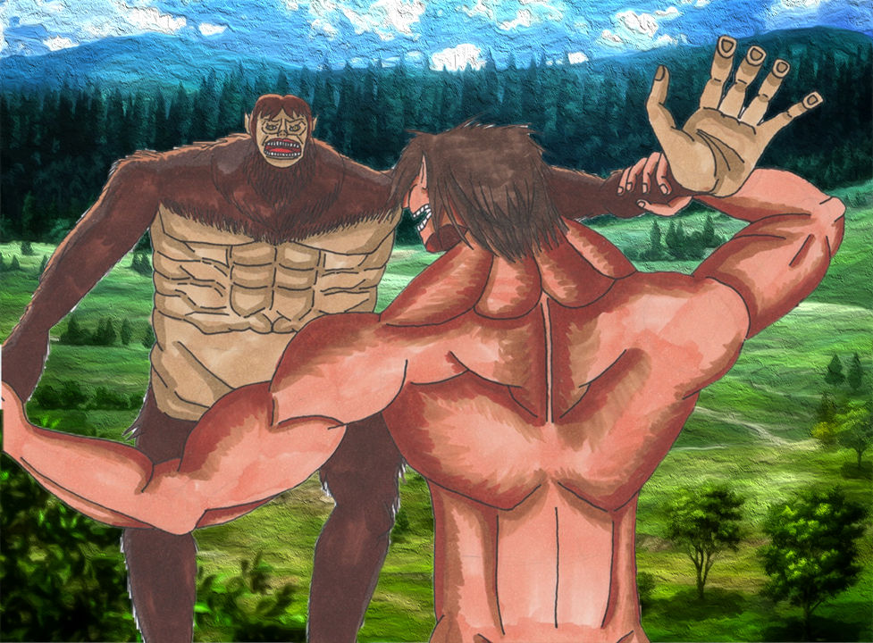 Eren Vs Beast Titan By Artversen97 On Deviantart Eren's not awesome, anymore, now that he's out to destroy the world. eren vs beast titan by artversen97 on