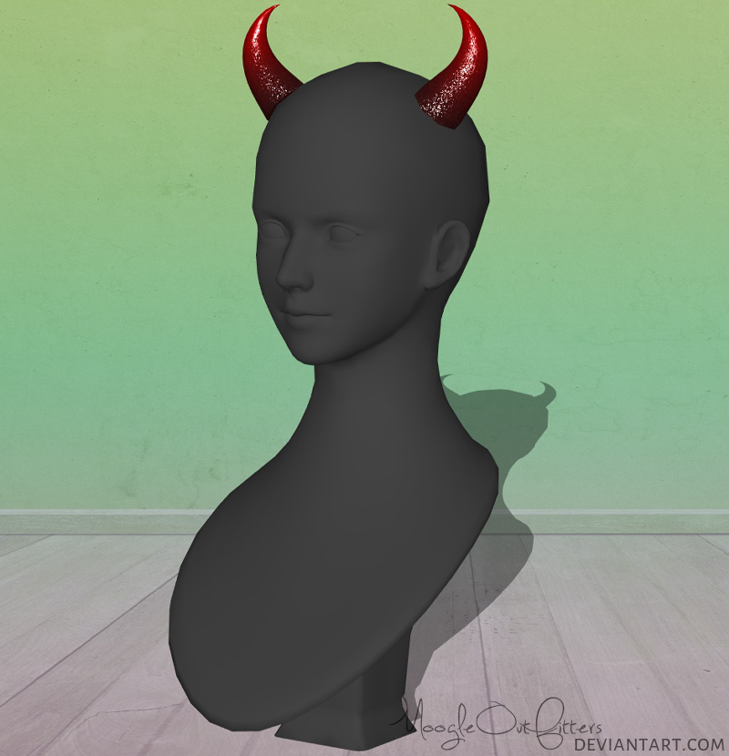 Devil horns (MoogleOutFitters) (XPS) by SonYume on DeviantArt