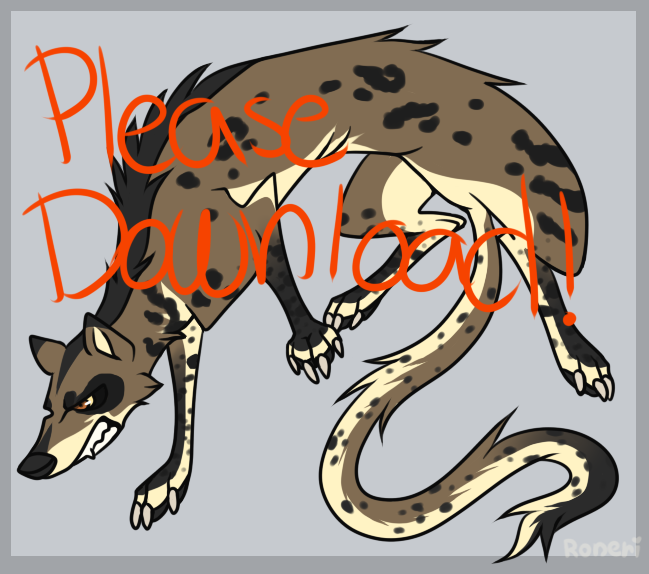 Free PSD SAI and PAINT Weasel lineart by Roneri