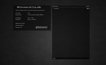 IRC Emulator (Adeline) ver2.1 for Rainmeter