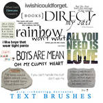 Brushes 1 - Text by ChantiiGG