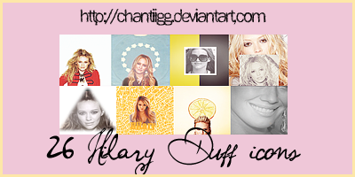 26 Hilary Duff icons by ChantiiGG