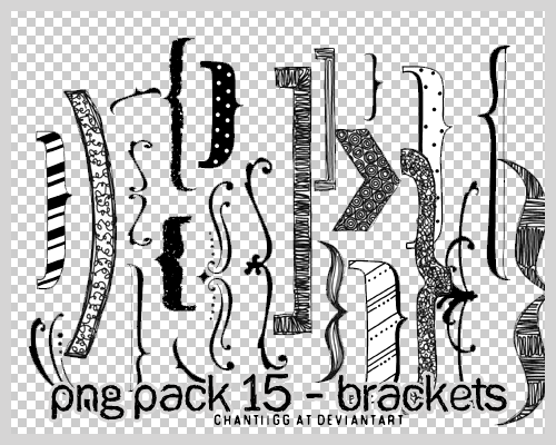 PNG PACK 16 - BRACKETS