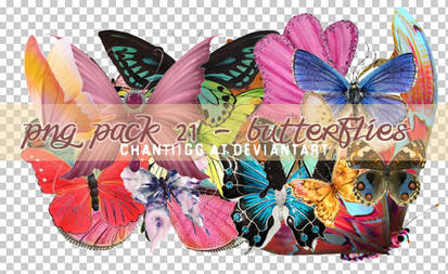 PNG PACK 21 - BUTTERFLIES