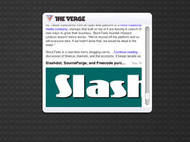 The Verge Dashboard widget