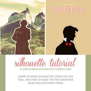creating silhouettes with the pen tool + psds