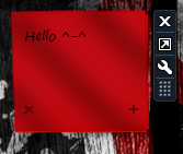 Coloured Notes Sidebar Gadget