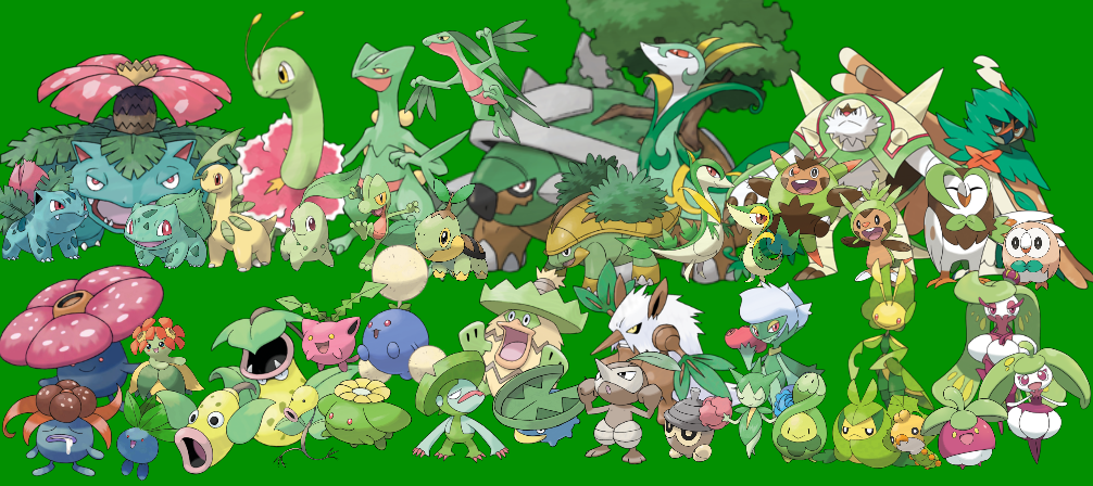 Pokemon: 3-Stage Families - Grass Types by.