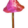 pink metal mushroom