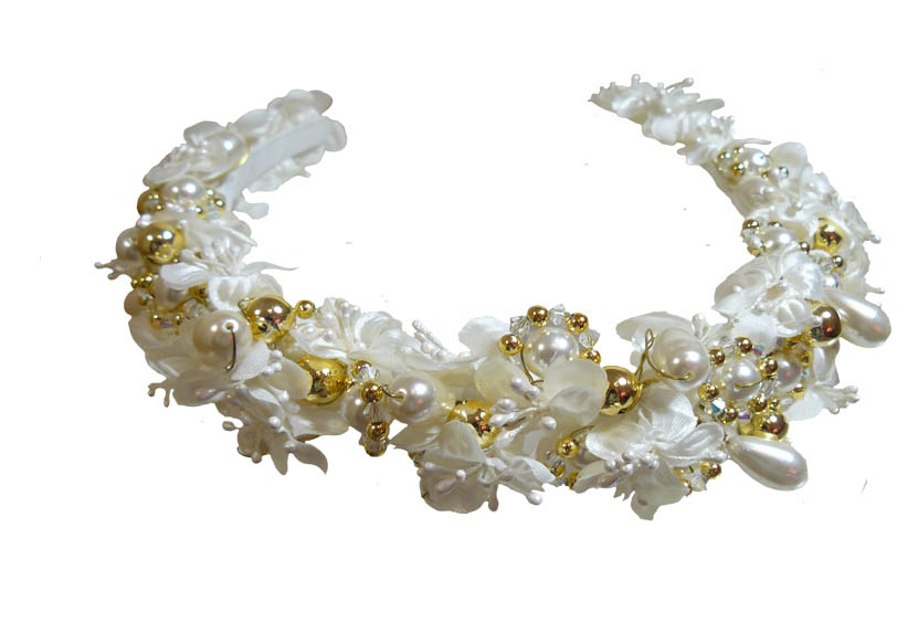 White and Gold Tiara psd