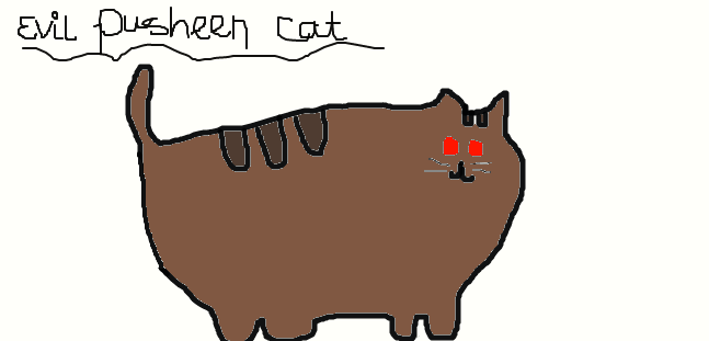 evil pusheen cat by artmonster11 on DeviantArt