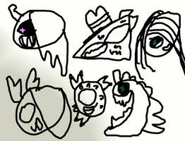 Just some EXE head Doodles PT2