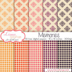 Free digital paper pack Memories Set