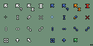 Pixel Lua Dark Cursors by AnotherYaros on DeviantArt