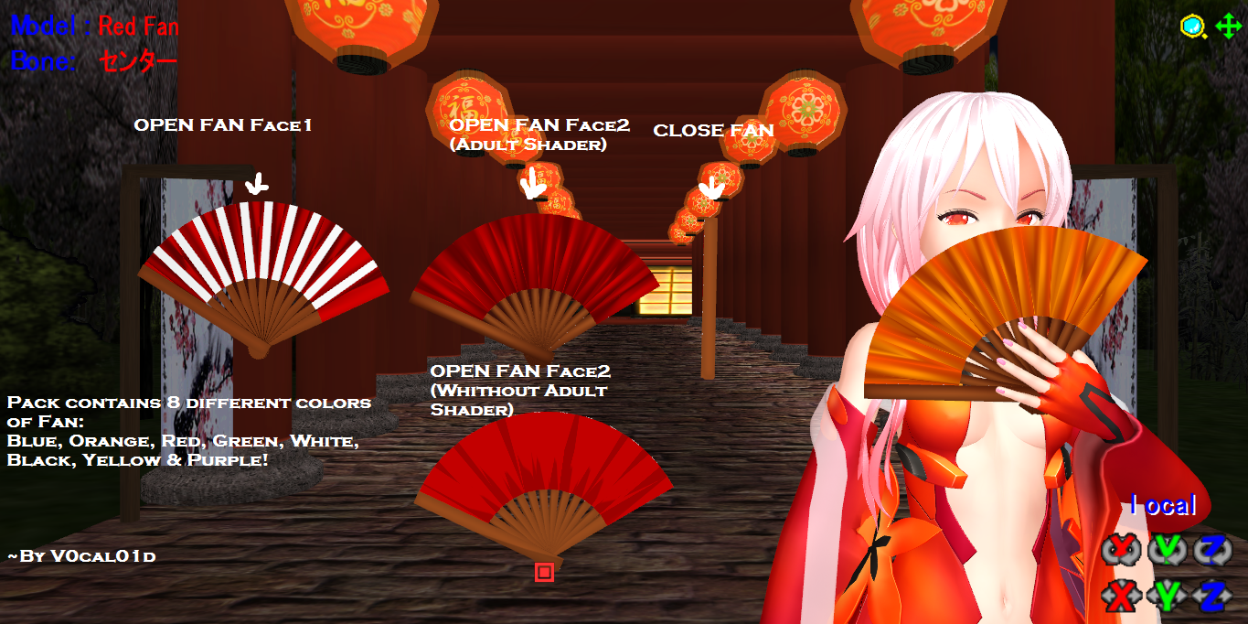 MMD Fan Accessory + DL by V0cal01d on DeviantArt