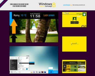 Windows 8 Metro concept by andreascy, visual art