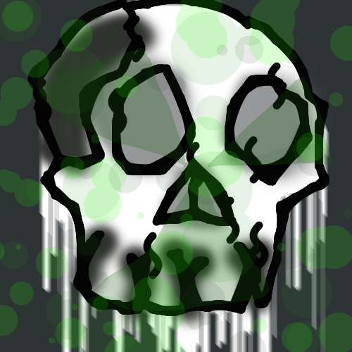 Toxic Waste Skull