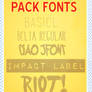 Pack Fonts