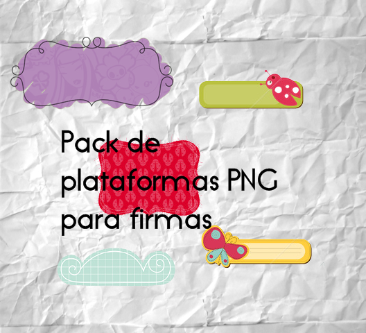 Pack Plataformas para Firmas PNG