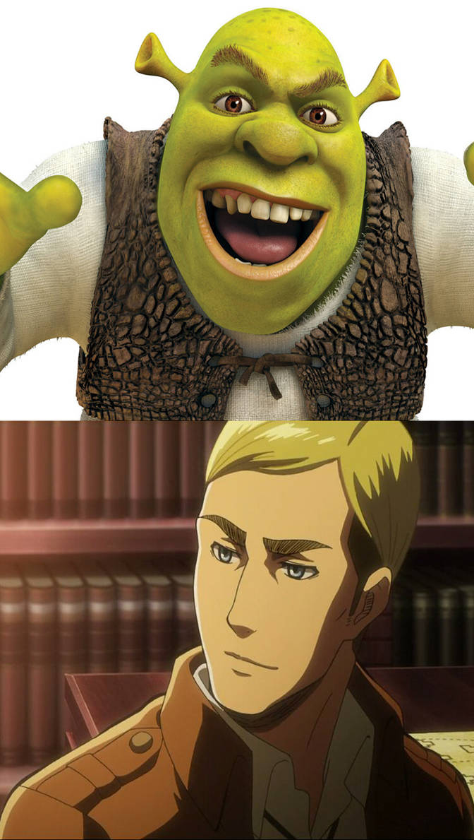 Accidentally In Love Shrek X Erwin Smith By What The Honk On Deviantart