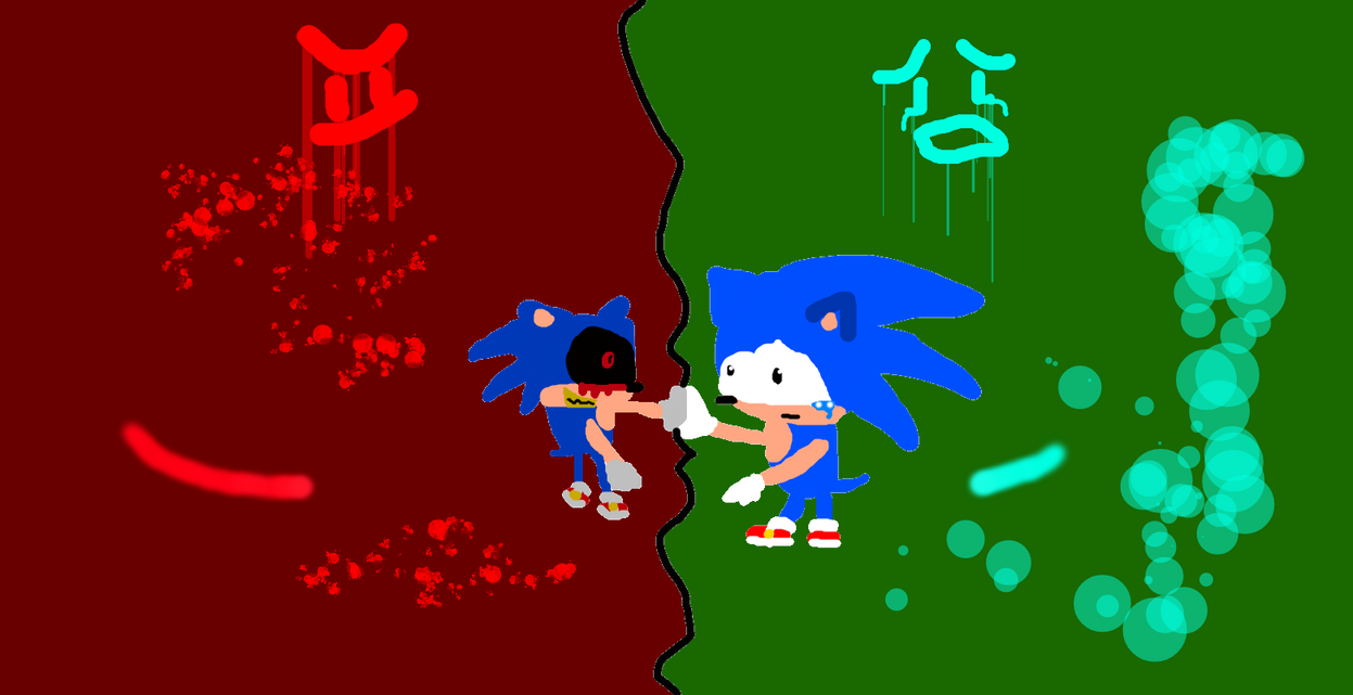 Two Sonics by Raysonic01 on DeviantArt