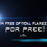 14 free optical flares....FOR FREE!!! lol