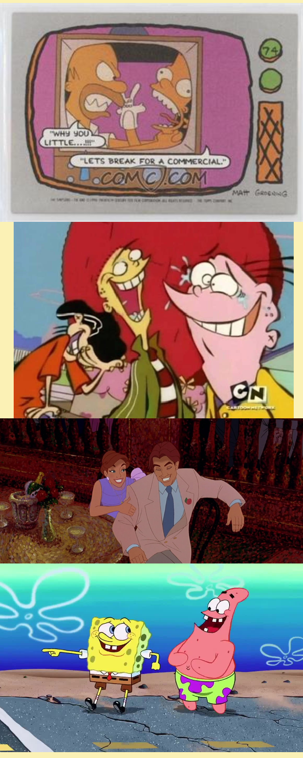 Eds and his Friends laugh at Homer Choking Bart